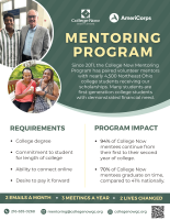 College Now - Info Session and Orientation // Mentoring Opportunity